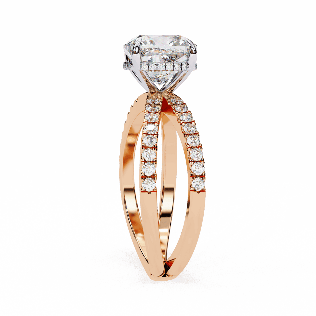 2.5 Carat Cushion Eternal Spark Solitaire Ring in Moissanite | House of Estara
