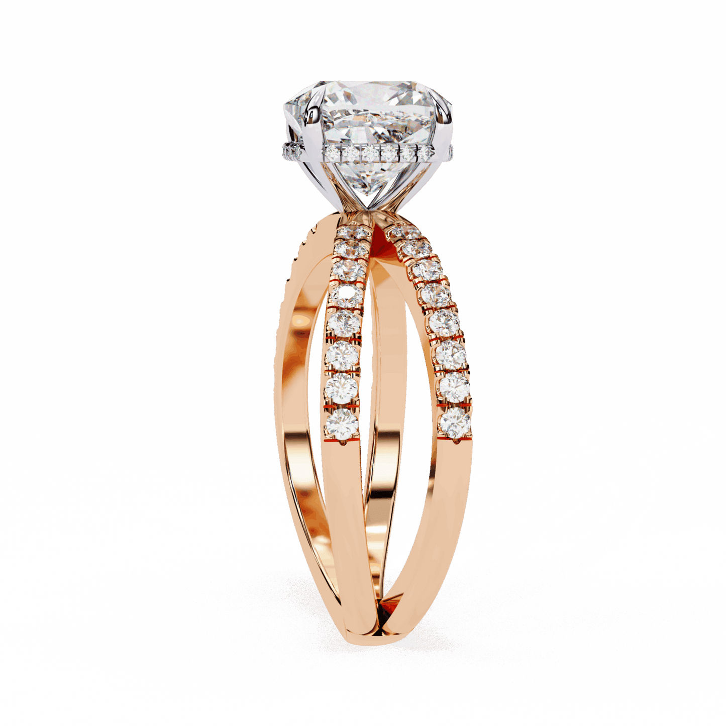 2.5 Carat Cushion Eternal Spark Solitaire Ring in Moissanite | House of Estara