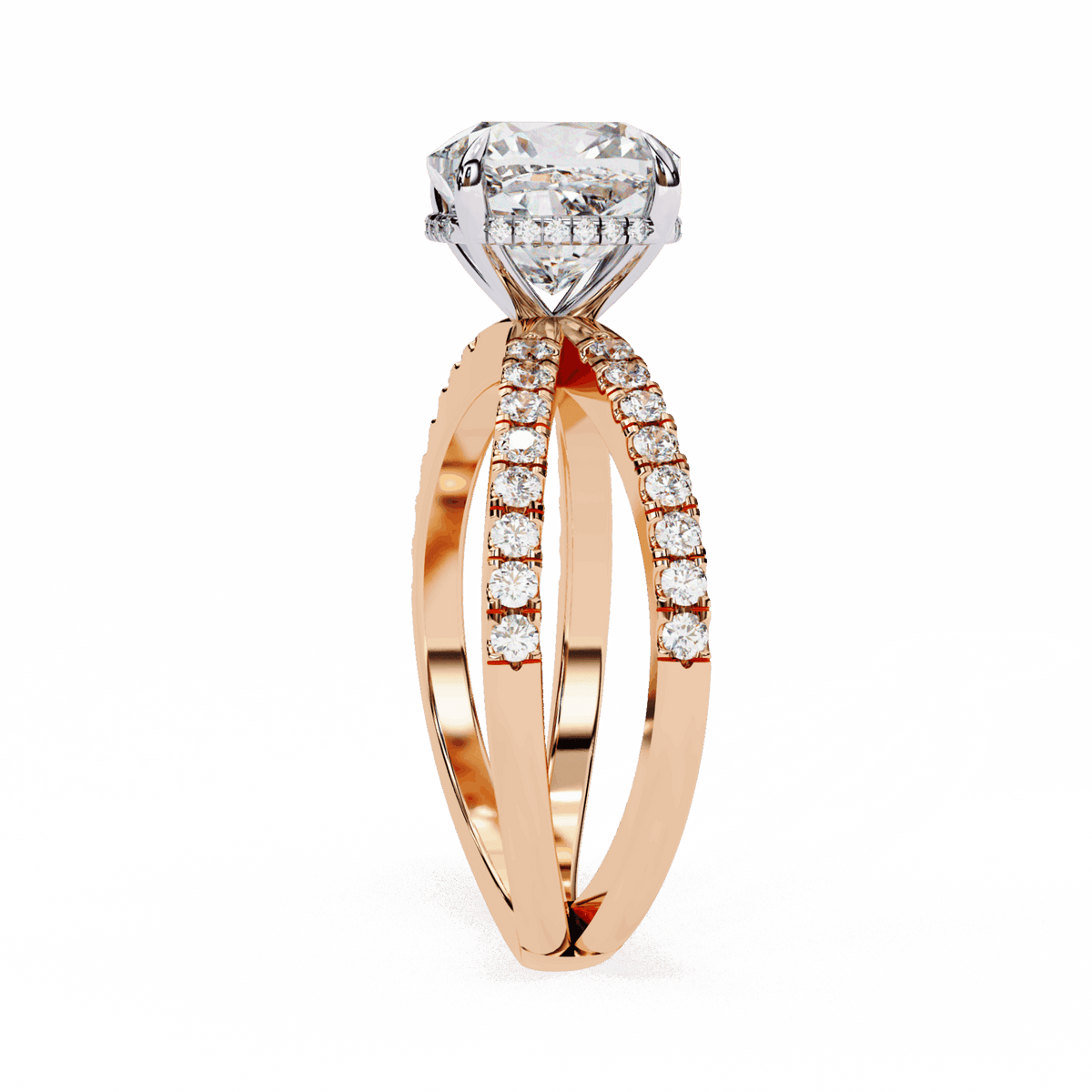 2.5 Carat Cushion Eternal Spark Solitaire Ring in Moissanite | House of Estara