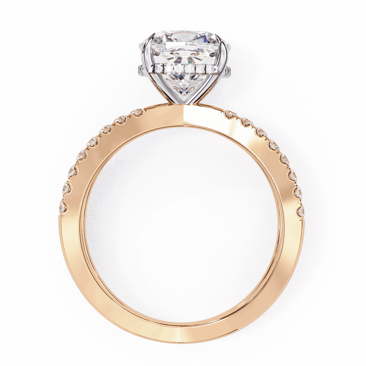 2.5 Carat Cushion Eternal Spark Solitaire Ring in Moissanite | House of Estara