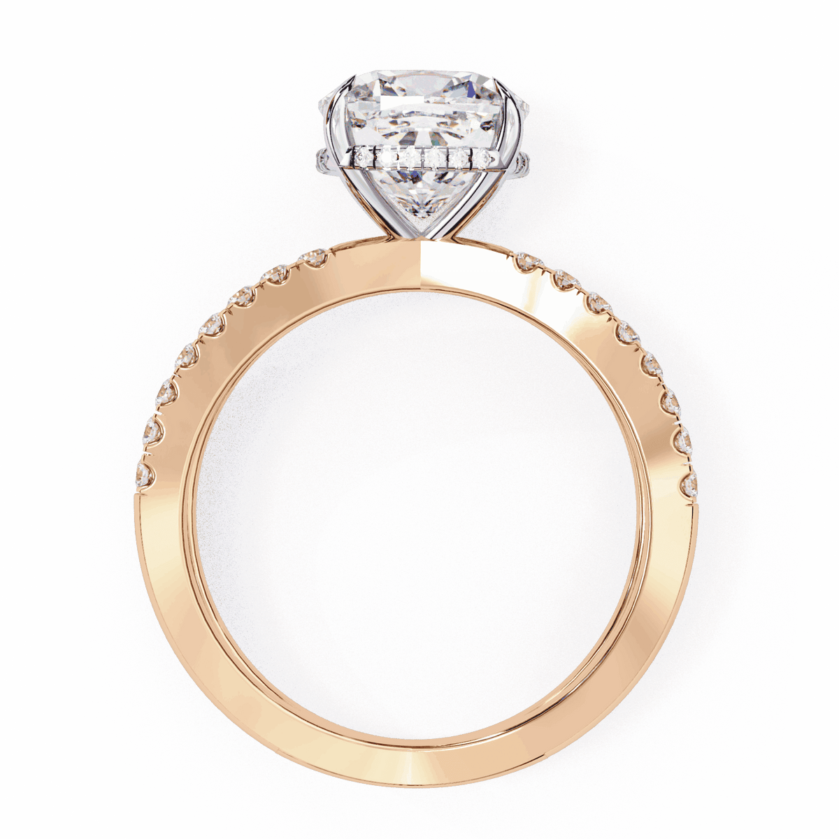 2.5 Carat Cushion Eternal Spark Solitaire Ring in Moissanite | House of Estara