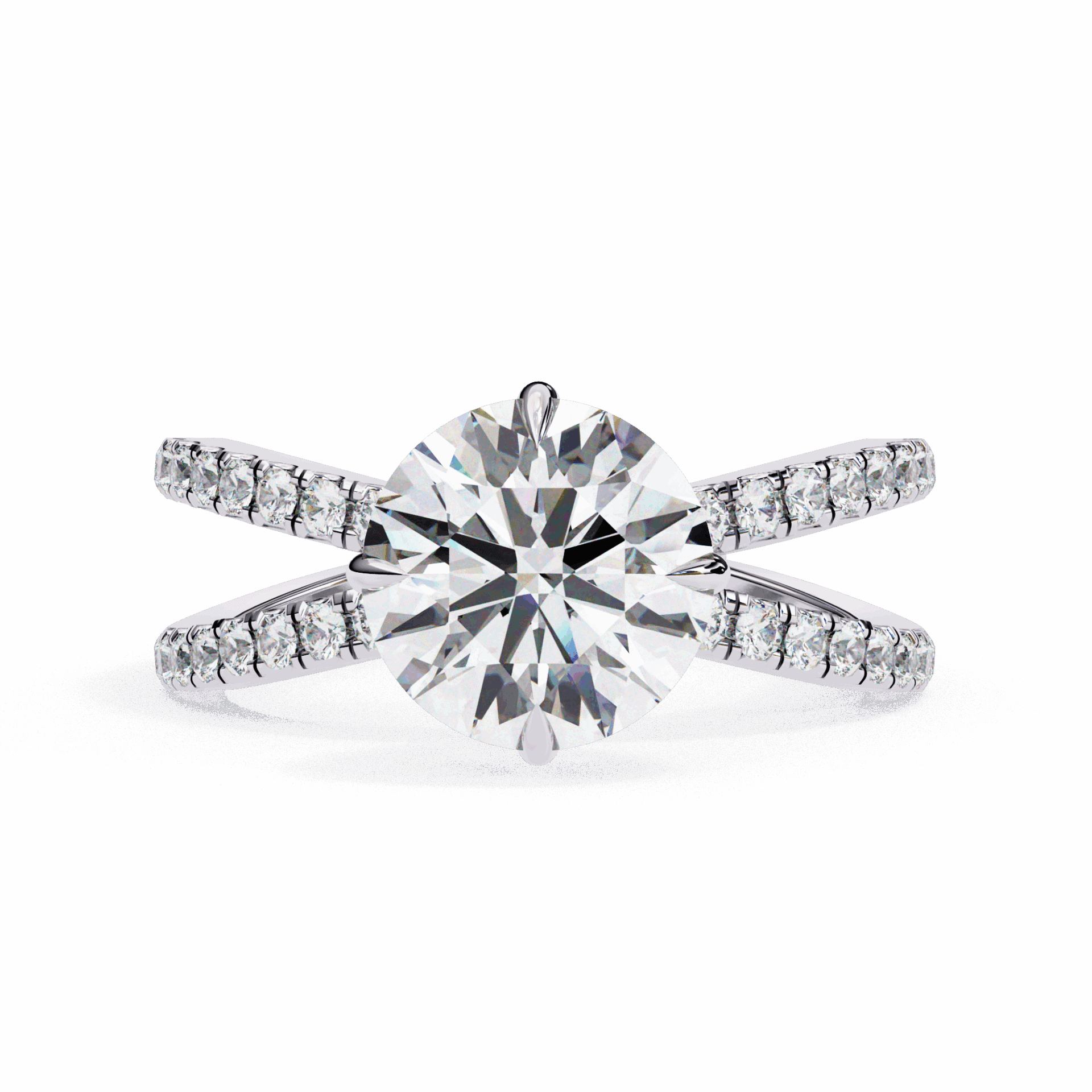 2.25 Carat Round Endless Promise Solitaire Ring in Moissanite | House of Estara
