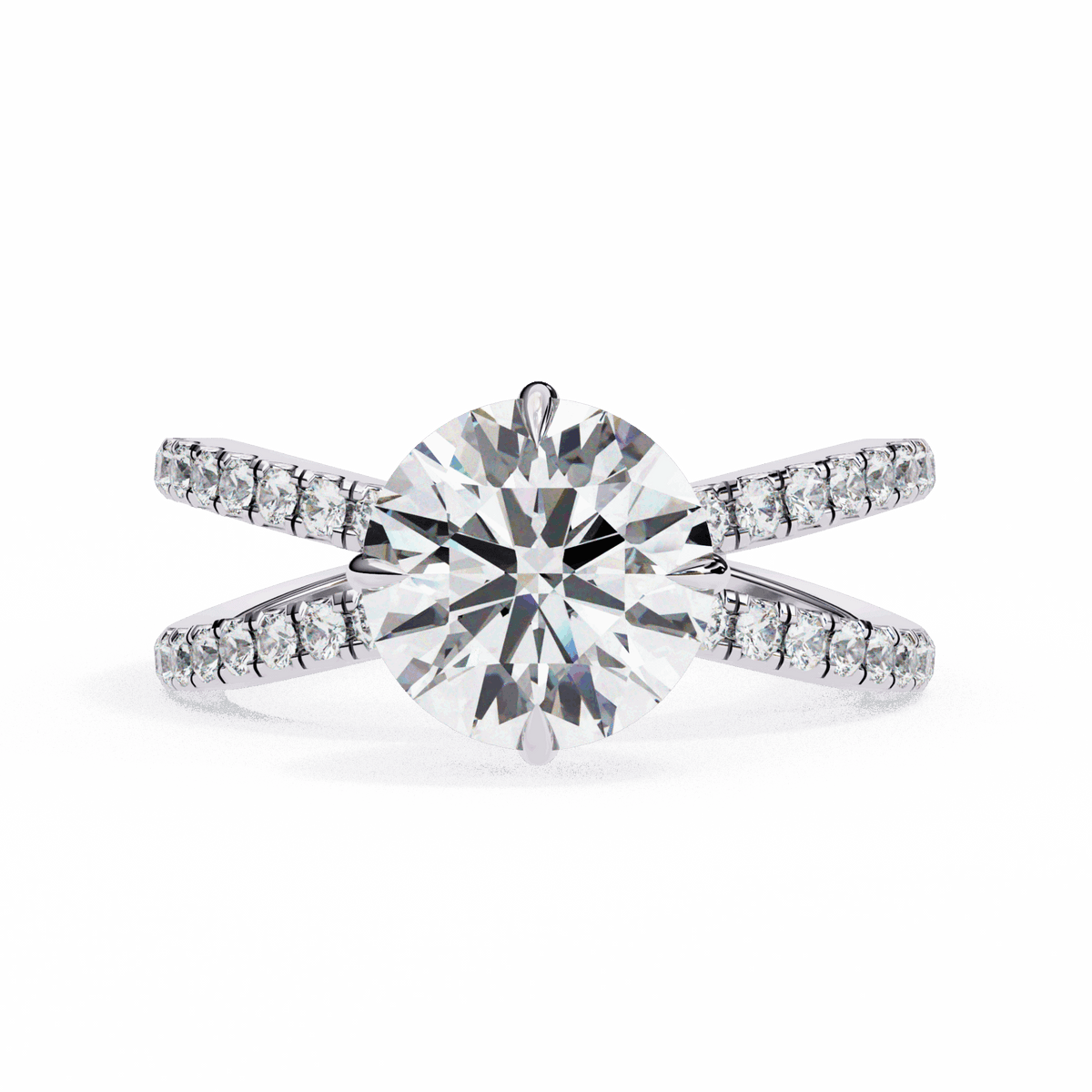2.25 Carat Round Endless Promise Solitaire Ring in Moissanite | House of Estara