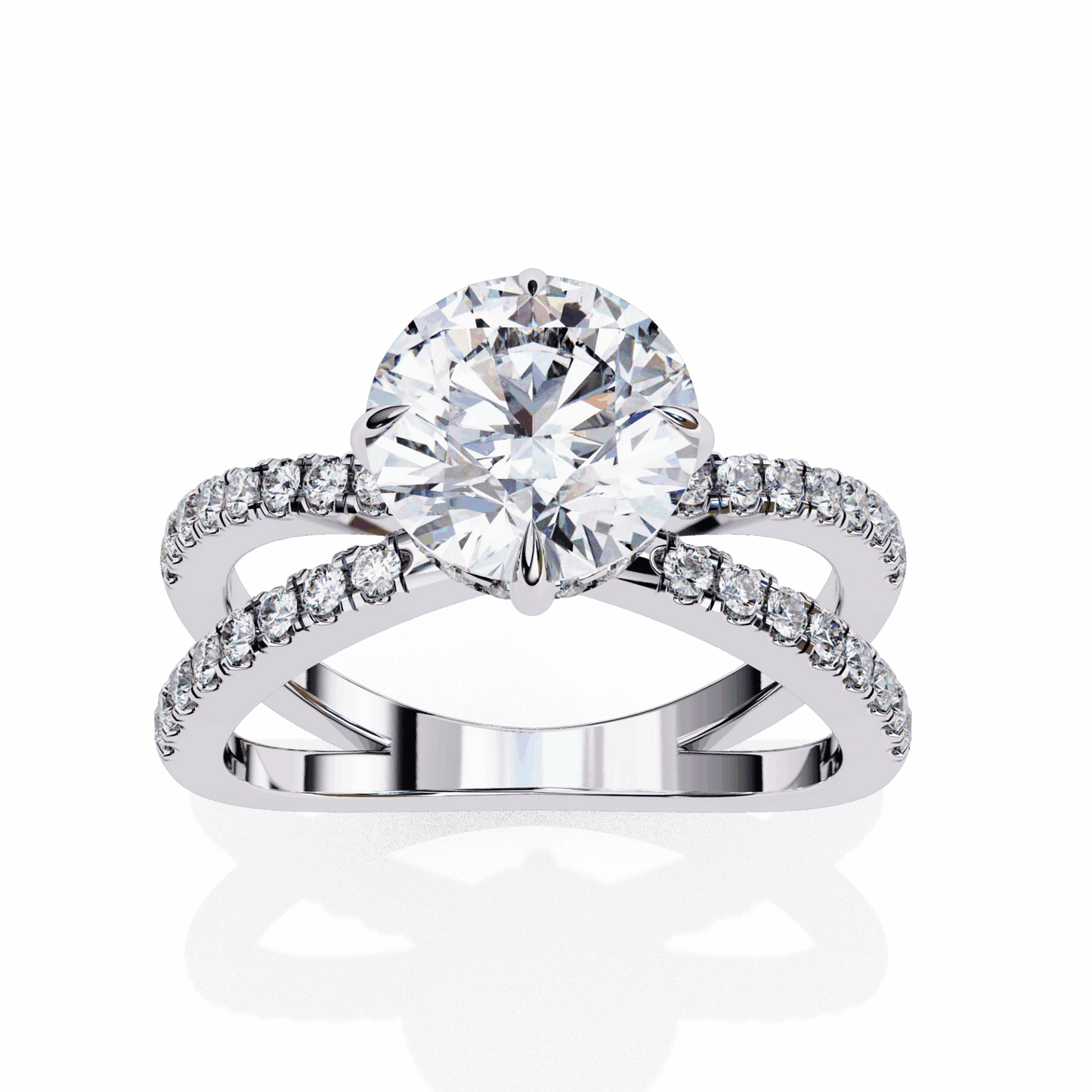 2.25 Carat Round Endless Promise Solitaire Ring in Moissanite | House of Estara