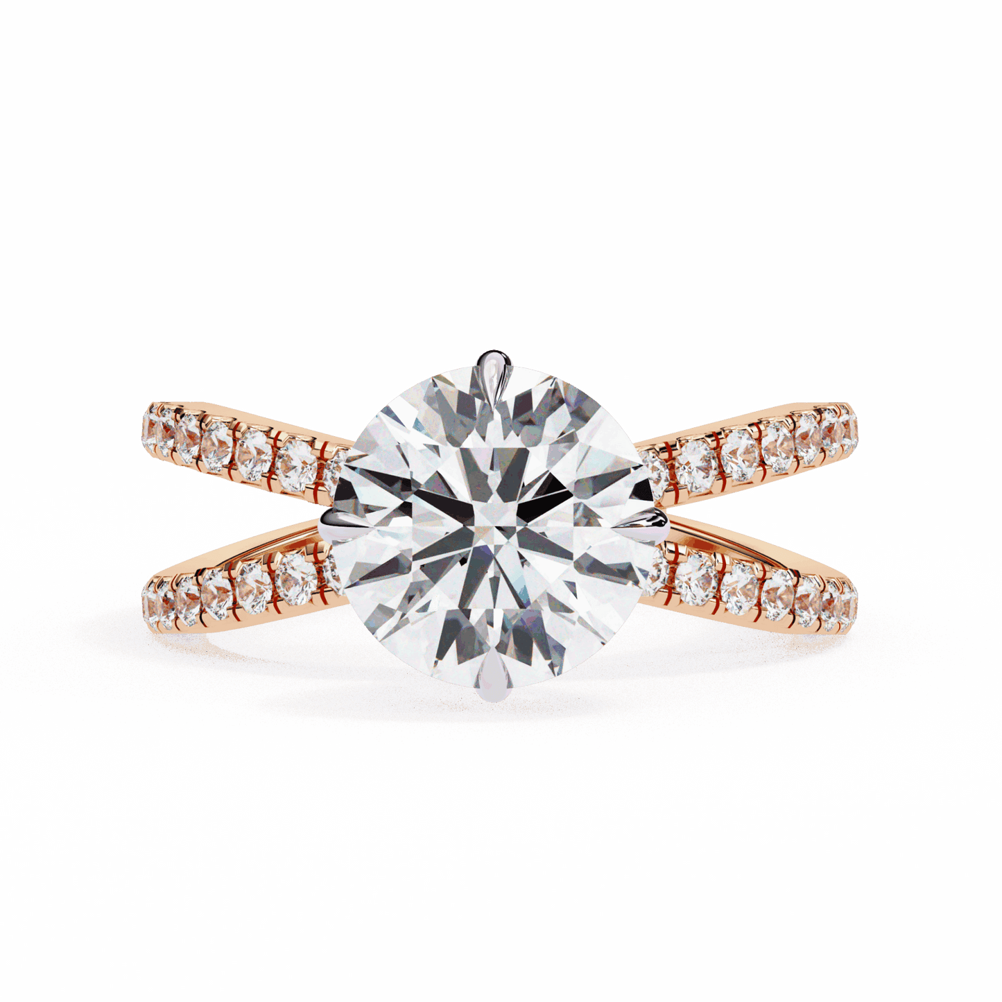 2.25 Carat Round Endless Promise Solitaire Ring in Moissanite | House of Estara