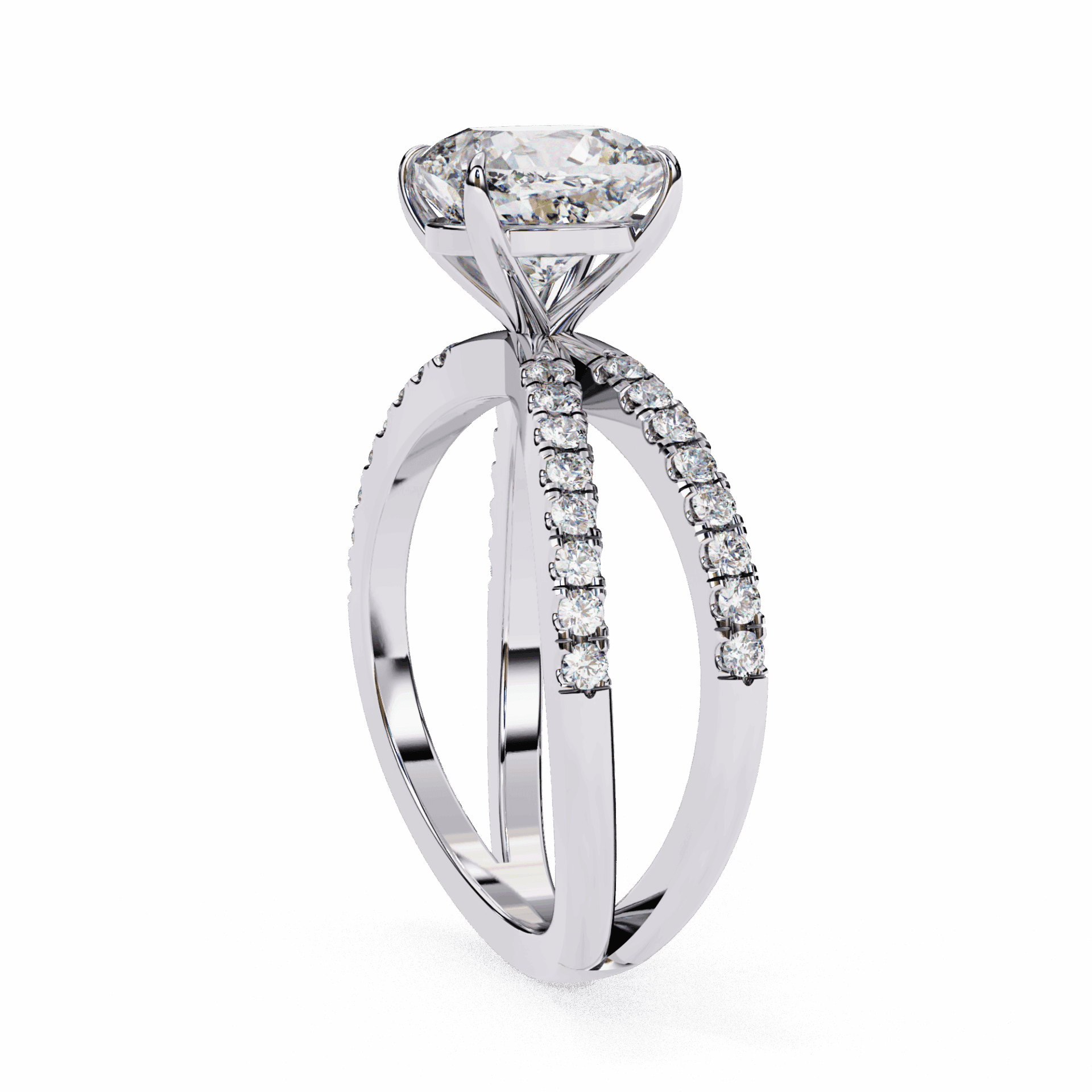 3 Carat Cushion Endless Promise Solitaire Ring in Moissanite | House of Estara