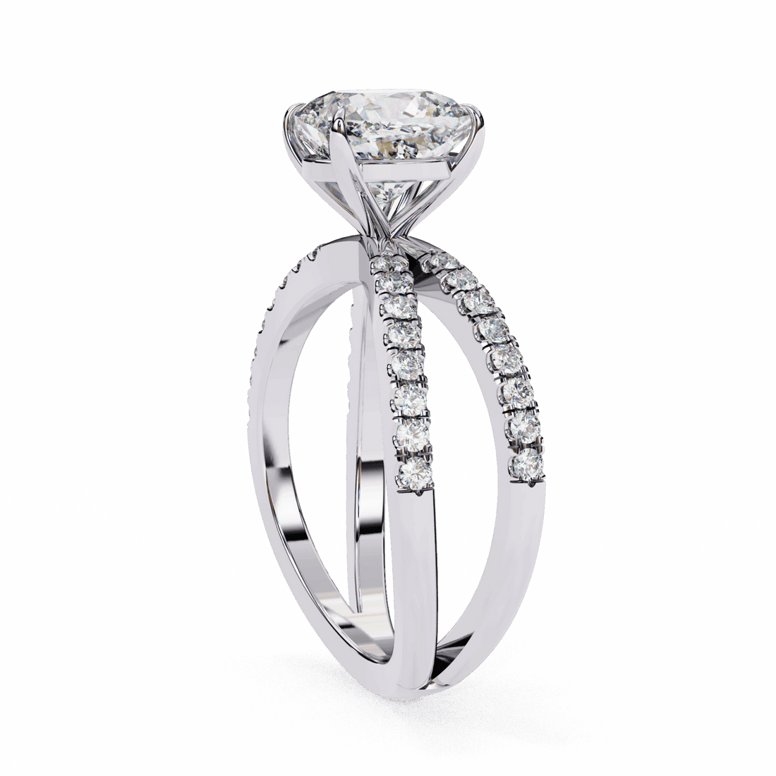 3 Carat Cushion Endless Promise Solitaire Ring in Moissanite | House of Estara