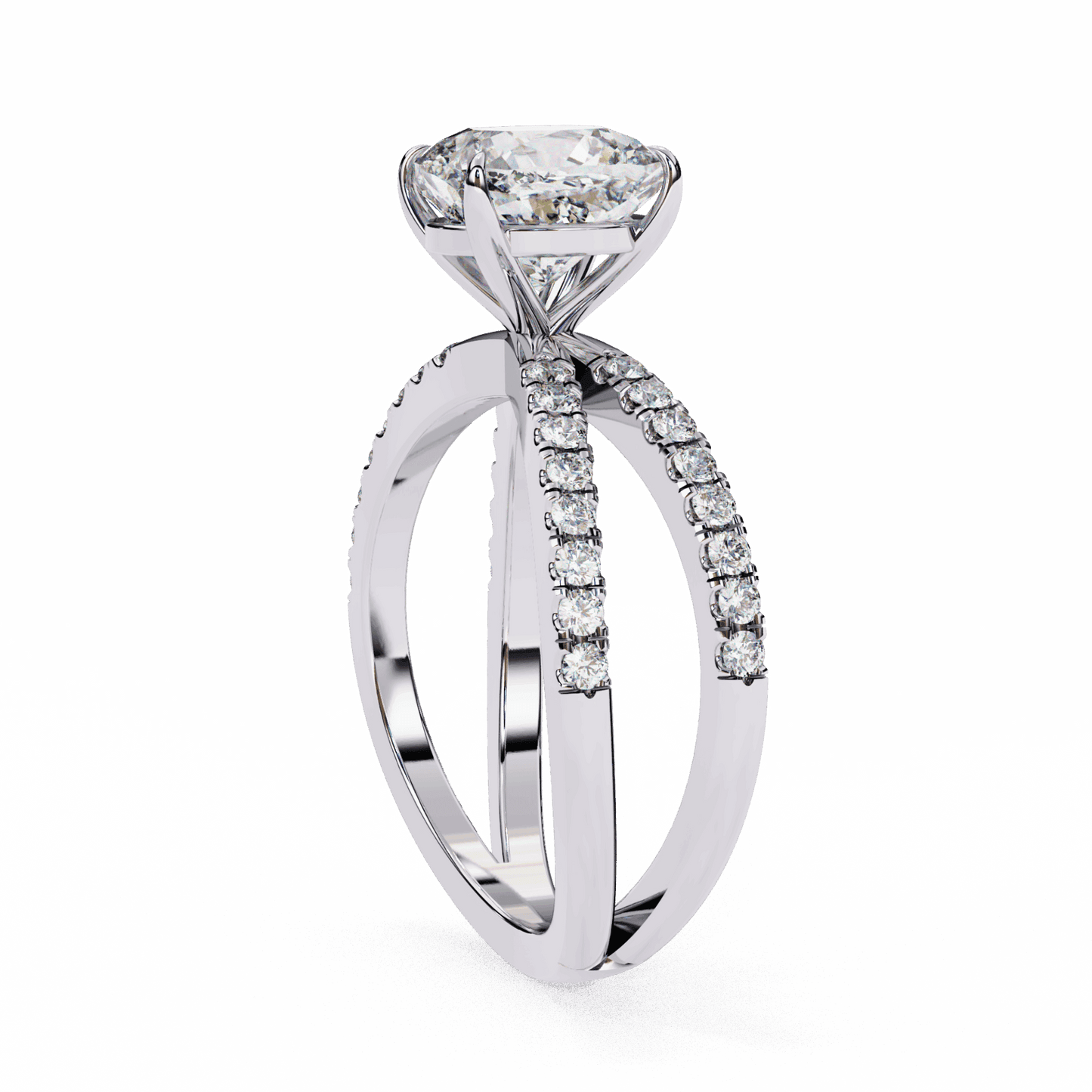 3 Carat Cushion Endless Promise Solitaire Ring in Moissanite | House of Estara