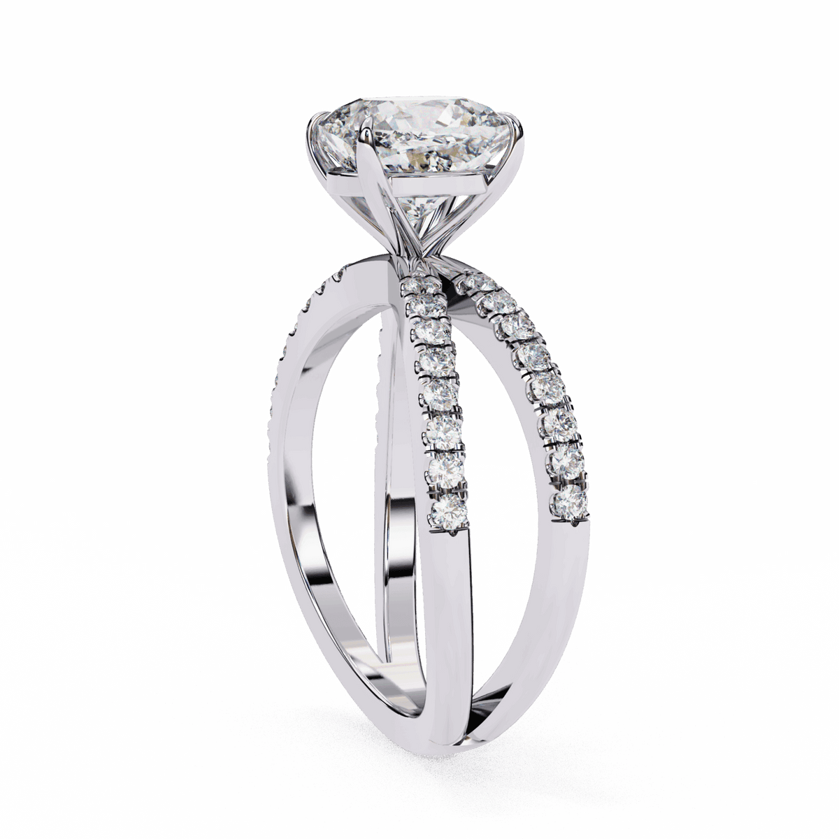 3 Carat Cushion Endless Promise Solitaire Ring in Moissanite | House of Estara