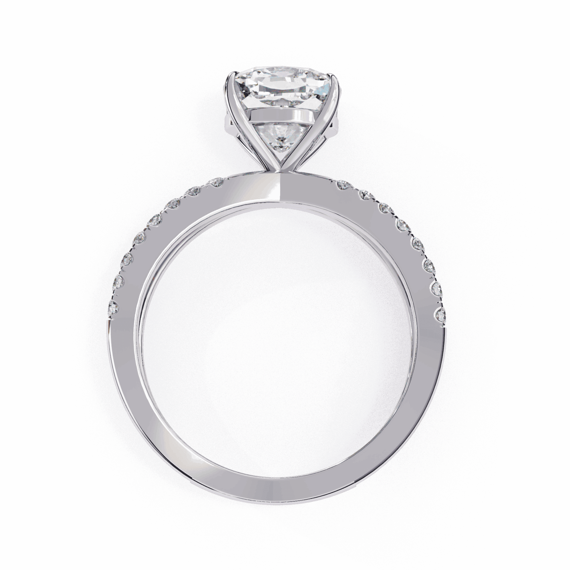 3 Carat Cushion Endless Promise Solitaire Ring in Moissanite | House of Estara