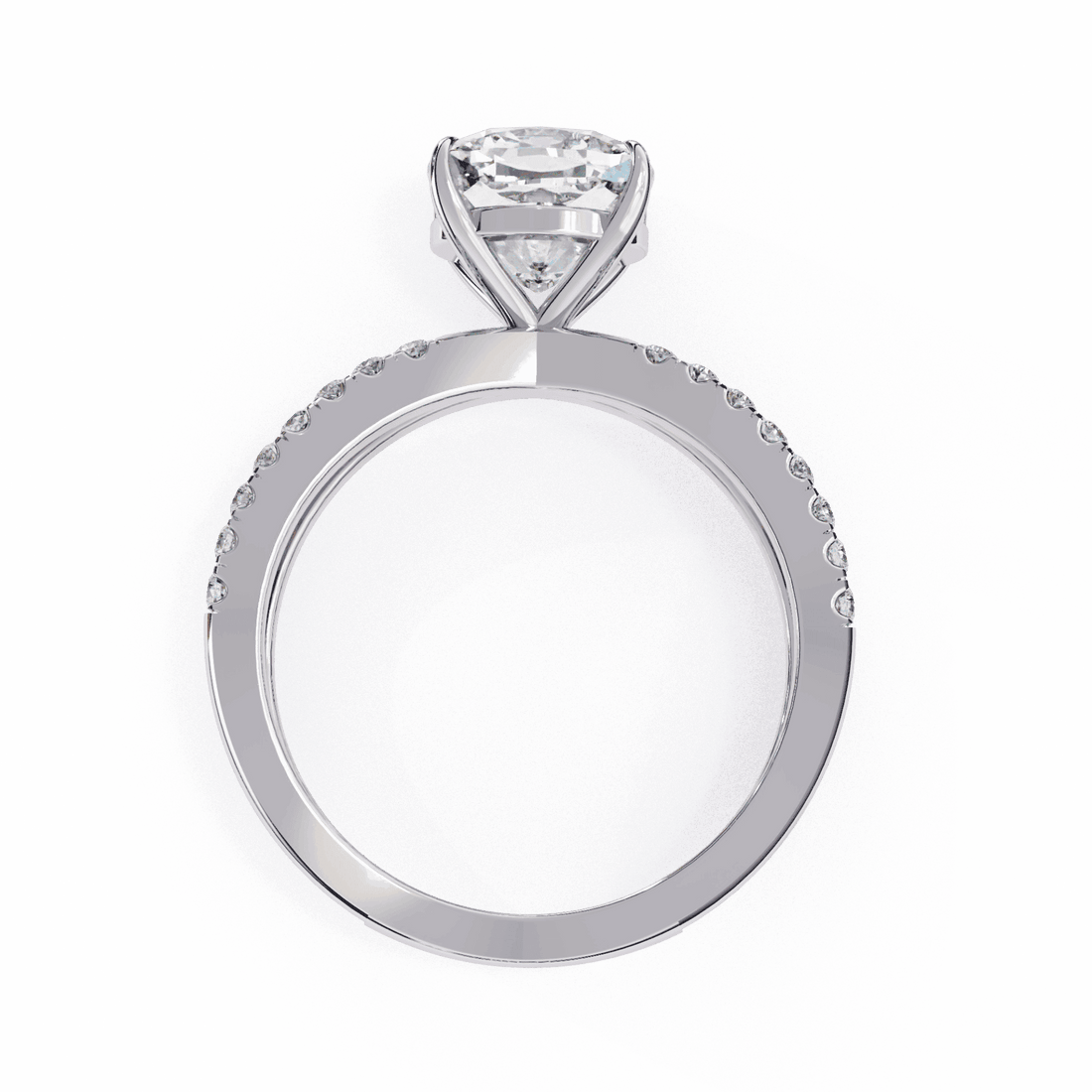 3 Carat Cushion Endless Promise Solitaire Ring in Moissanite | House of Estara