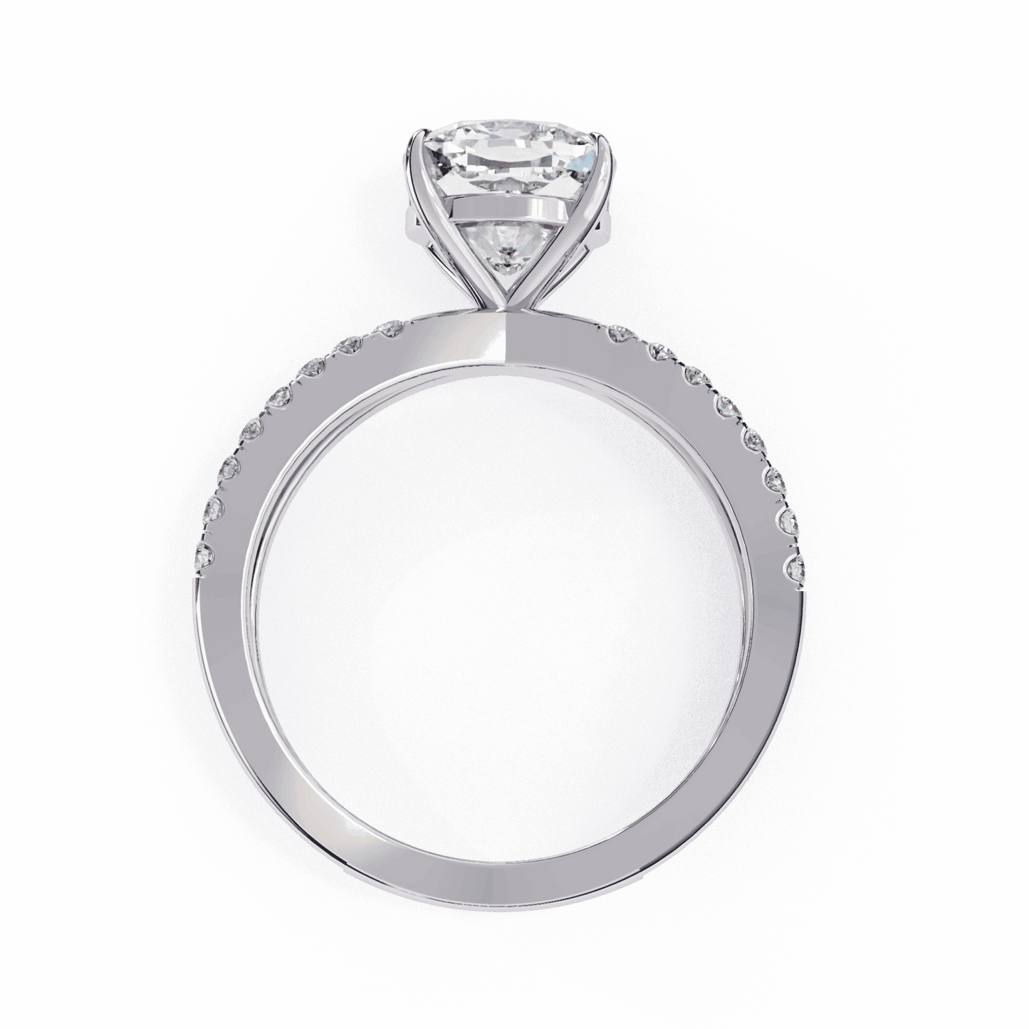 3 Carat Cushion Endless Promise Solitaire Ring in Moissanite | House of Estara