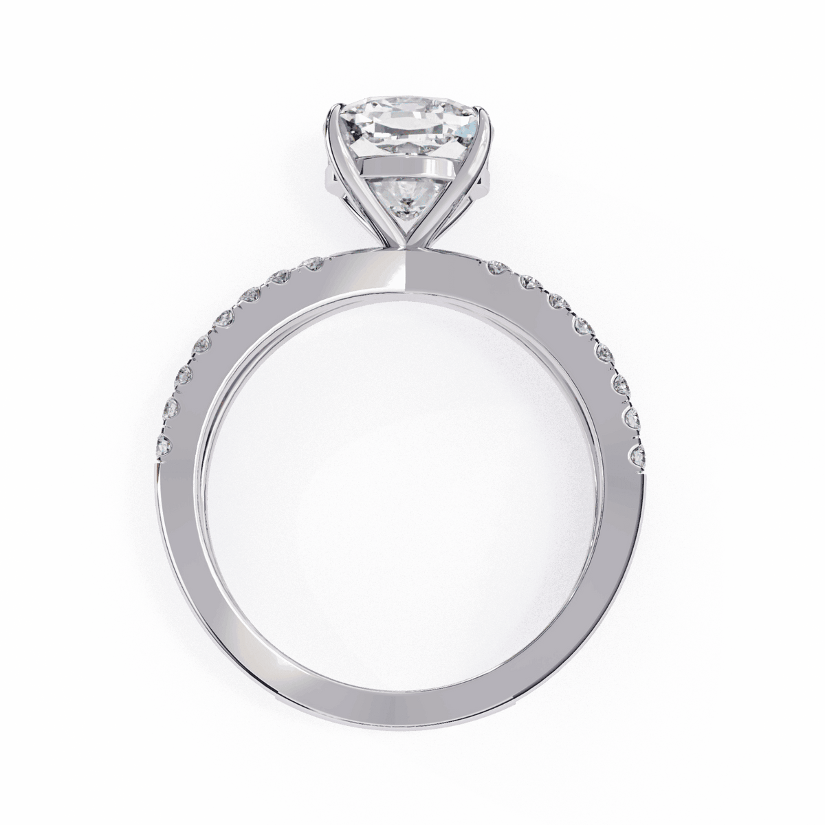 3 Carat Cushion Endless Promise Solitaire Ring in Moissanite | House of Estara