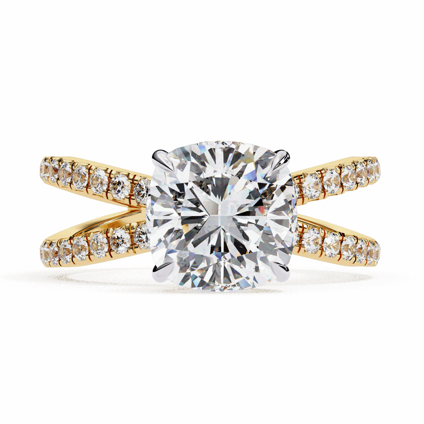 3 Carat Cushion Endless Promise Solitaire Ring in Moissanite | House of Estara