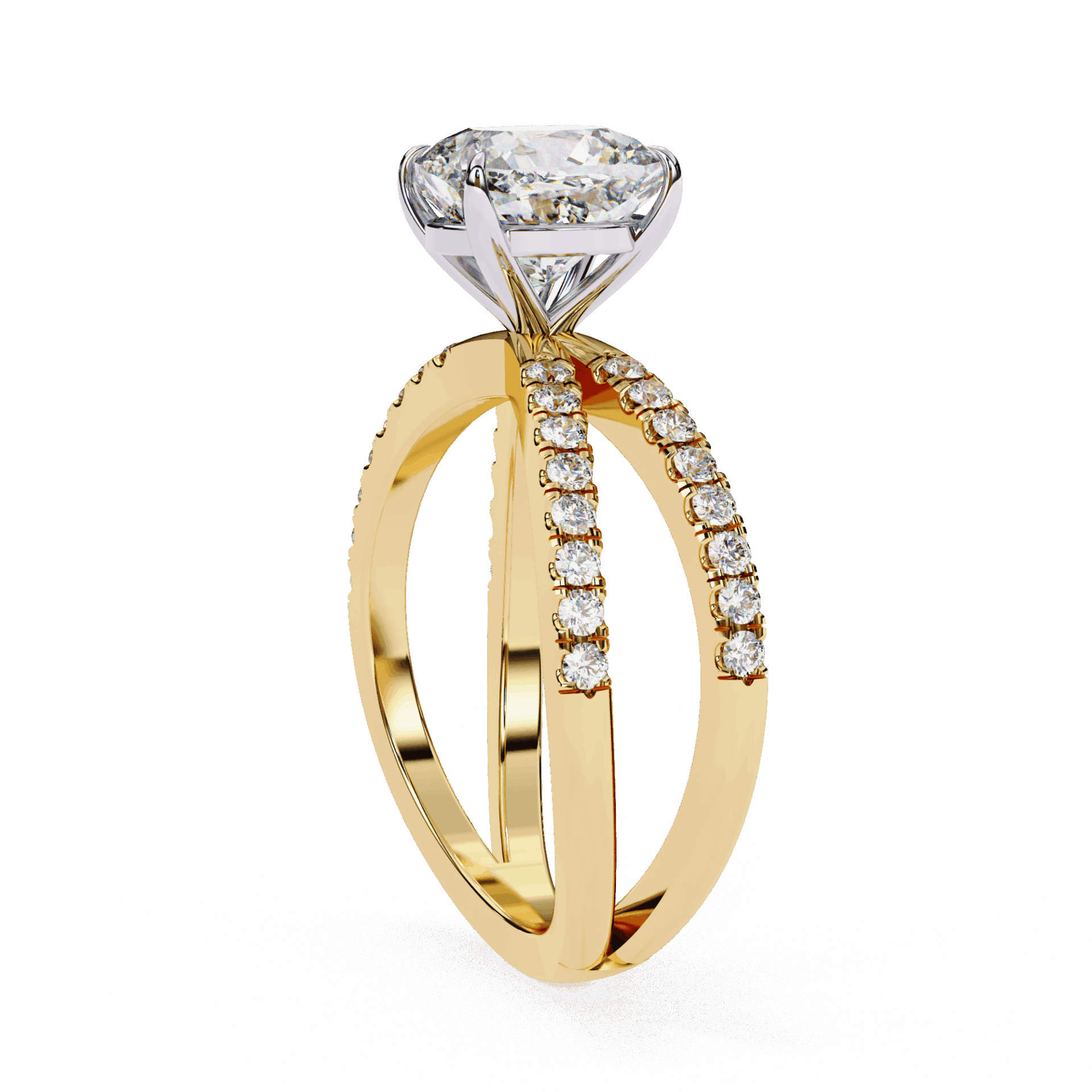 3 Carat Cushion Endless Promise Solitaire Ring in Moissanite | House of Estara
