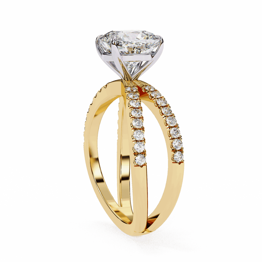3 Carat Cushion Endless Promise Solitaire Ring in Moissanite | House of Estara