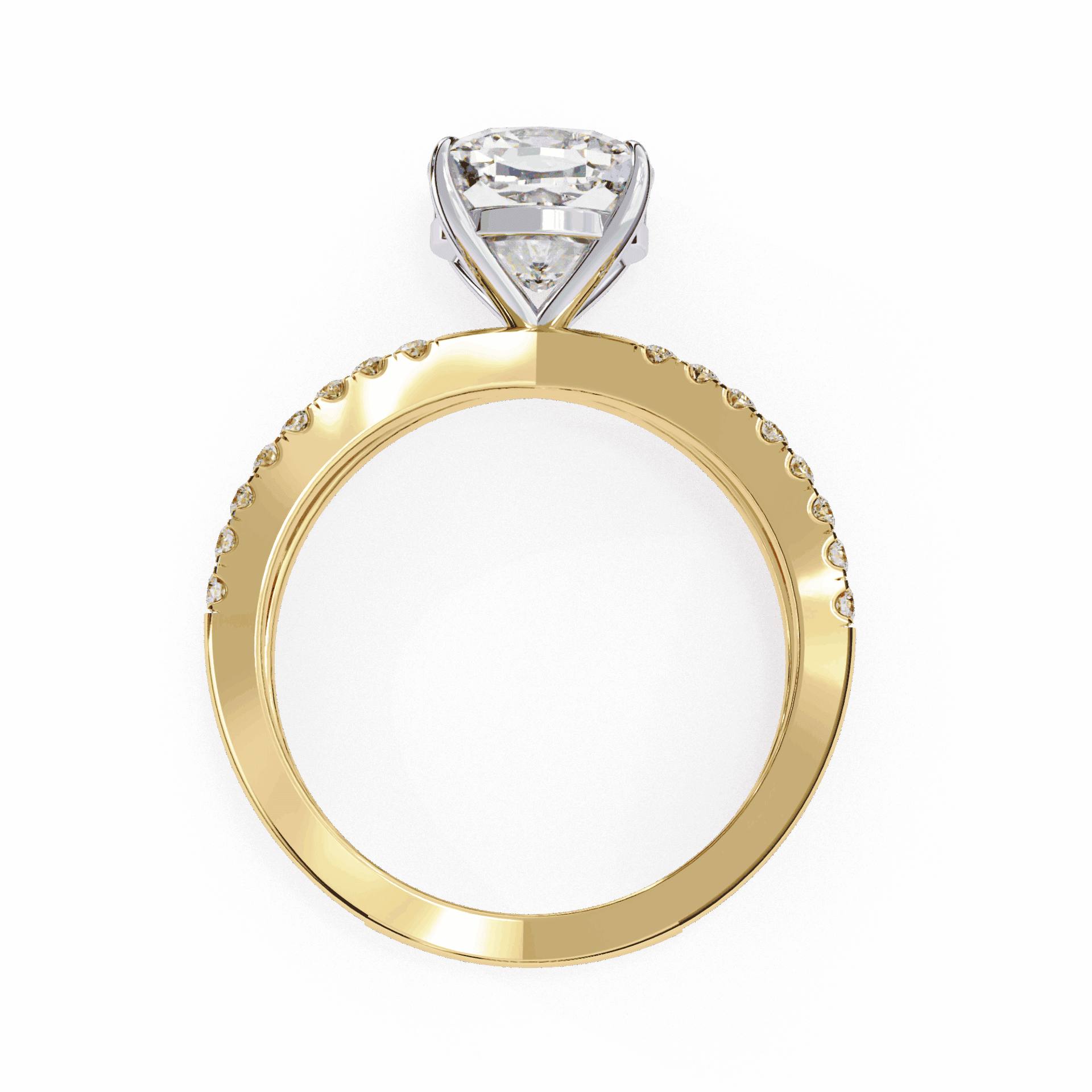 3 Carat Cushion Endless Promise Solitaire Ring in Moissanite | House of Estara