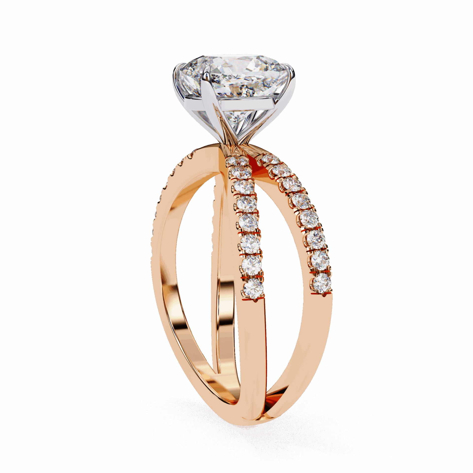 3 Carat Cushion Endless Promise Solitaire Ring in Moissanite | House of Estara