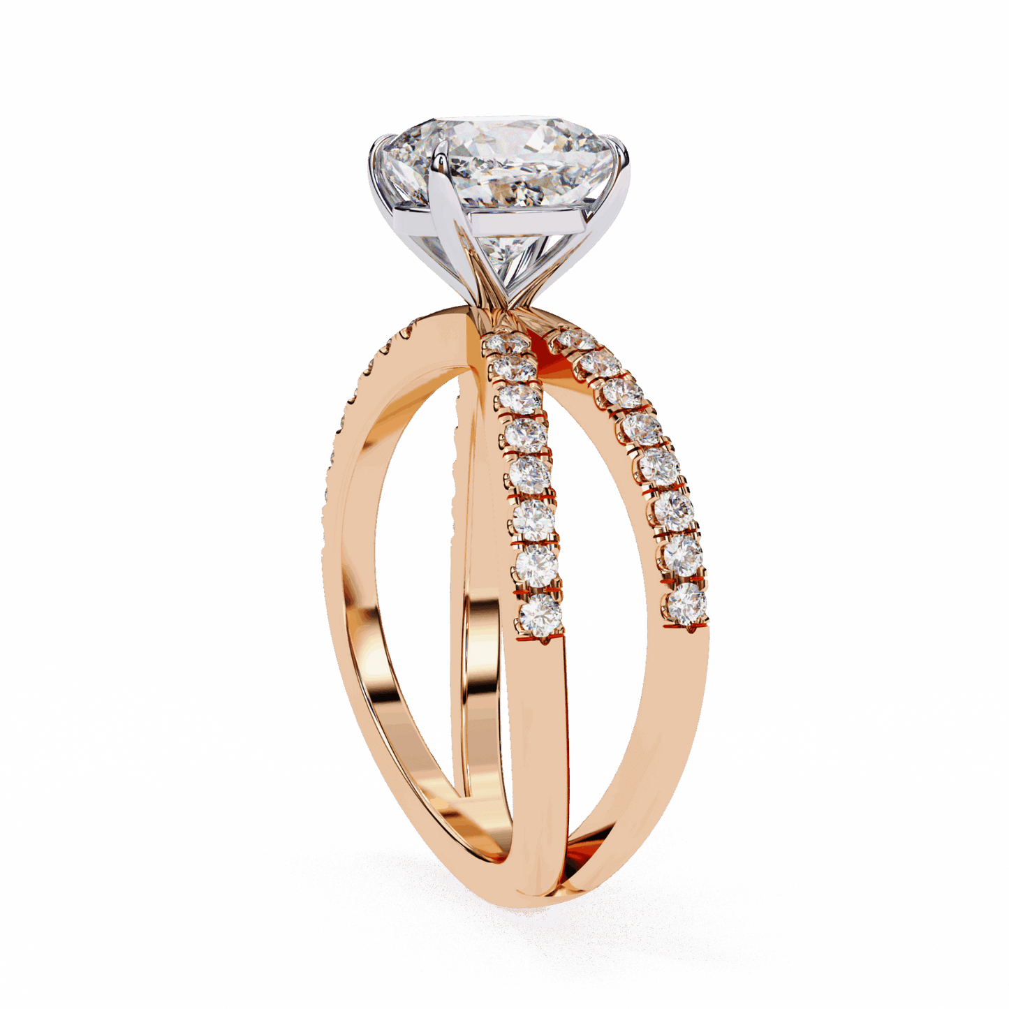 3 Carat Cushion Endless Promise Solitaire Ring in Moissanite | House of Estara