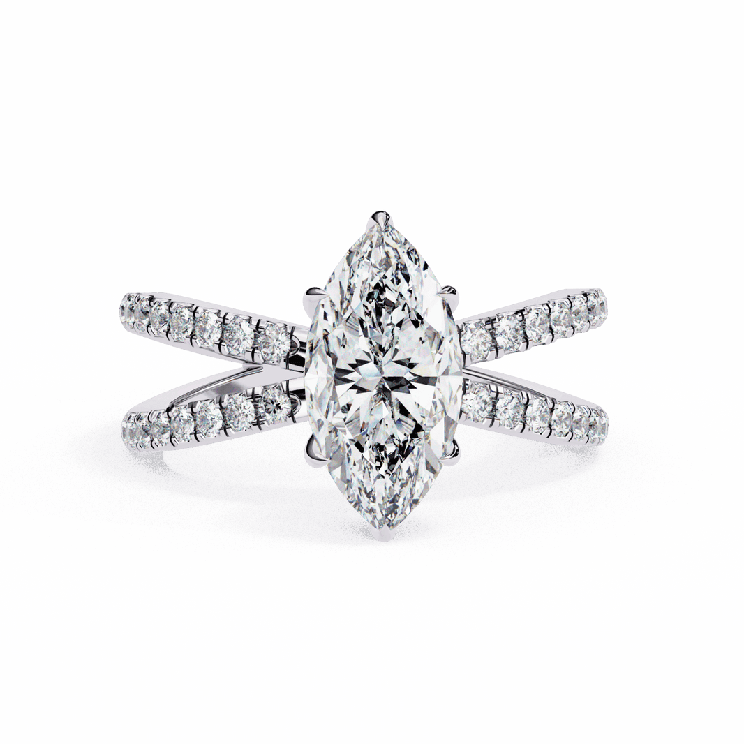 1.25 Carat Marquise Endless Promise Solitaire Ring in Moissanite | House of Estara