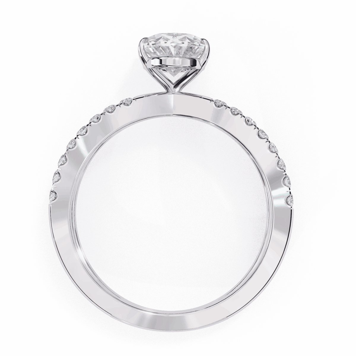 1.5 Carat Oval Endless Promise Solitaire Ring in Moissanite | House of Estara