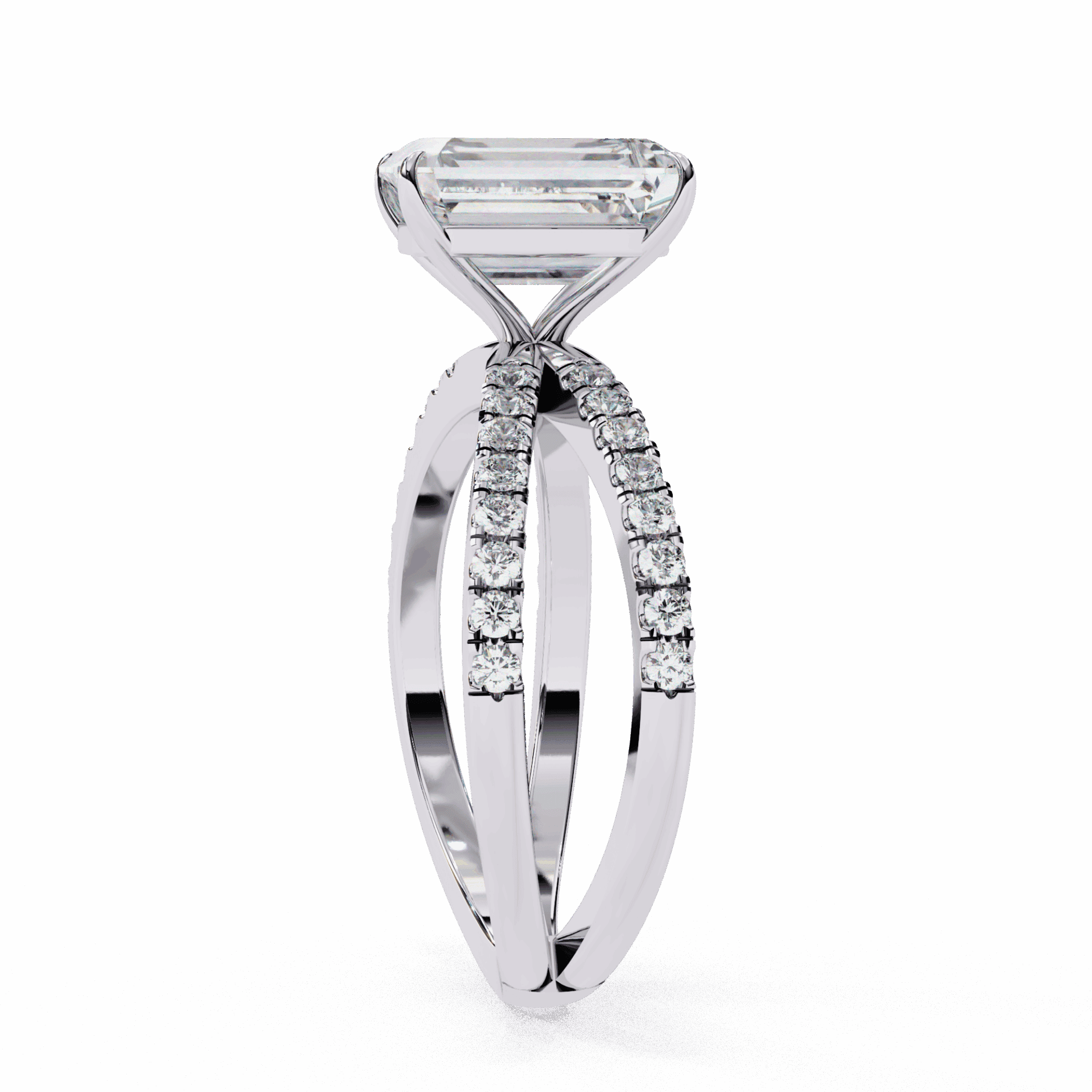 3 Carat Emerald Endless Promise Solitaire Ring in Moissanite | House of Estara