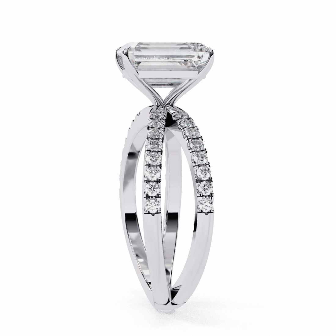 3 Carat Emerald Endless Promise Solitaire Ring in Moissanite | House of Estara