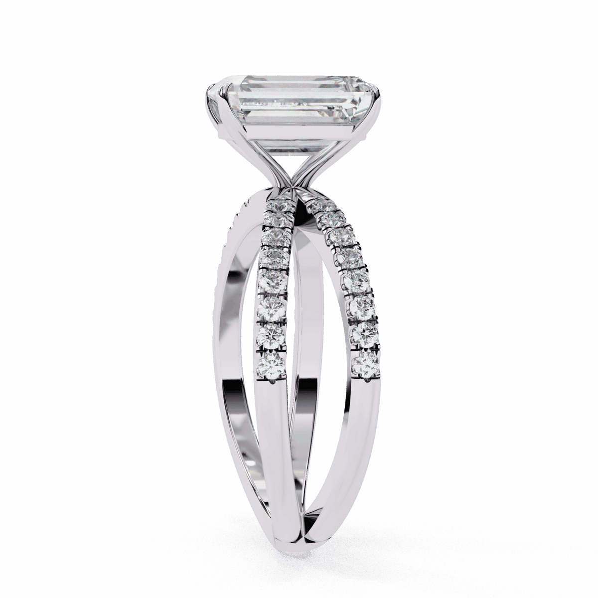 3 Carat Emerald Endless Promise Solitaire Ring in Moissanite | House of Estara