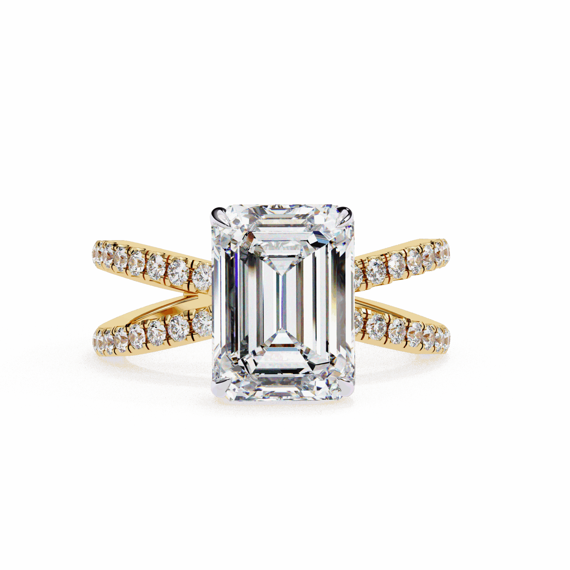3 Carat Emerald Endless Promise Solitaire Ring in Moissanite | House of Estara