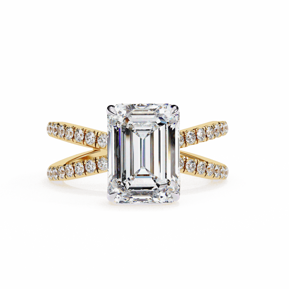 3 Carat Emerald Endless Promise Solitaire Ring in Moissanite | House of Estara