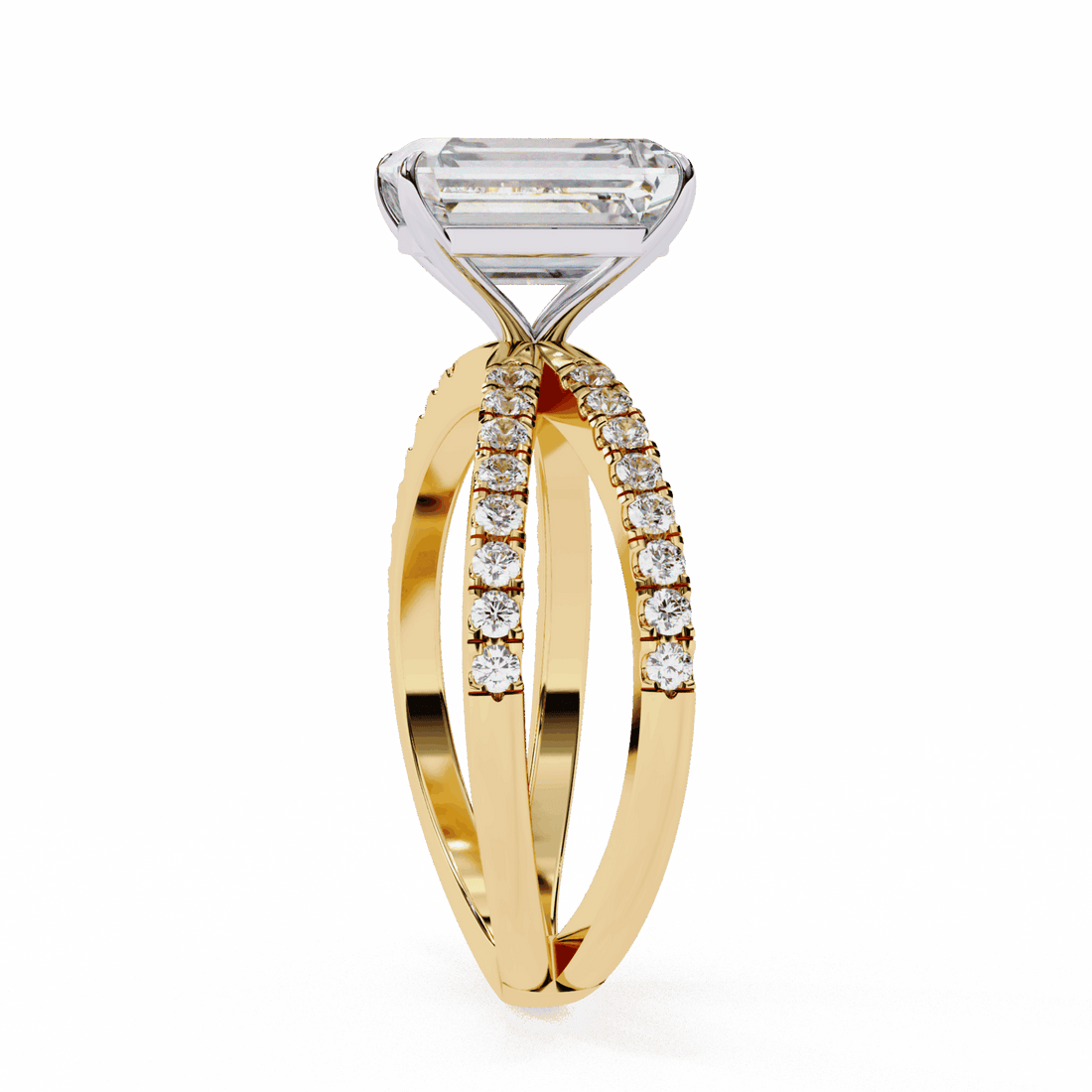 3 Carat Emerald Endless Promise Solitaire Ring in Moissanite | House of Estara