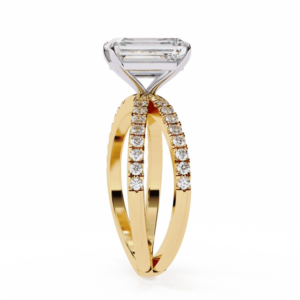 3 Carat Emerald Endless Promise Solitaire Ring in Moissanite | House of Estara