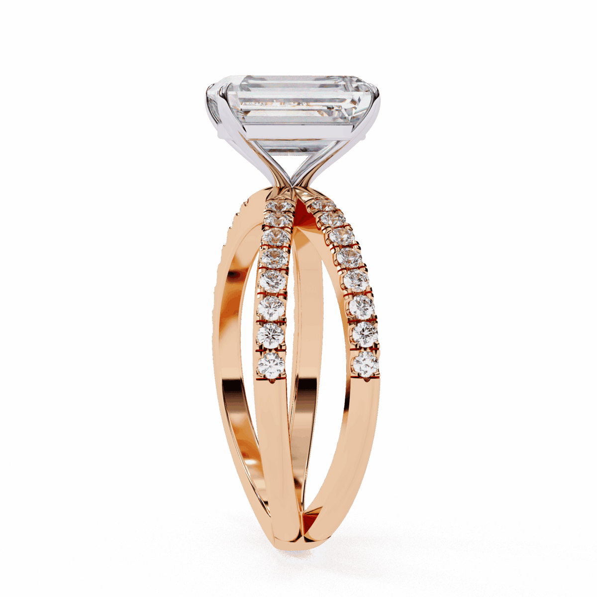 3 Carat Emerald Endless Promise Solitaire Ring in Moissanite | House of Estara