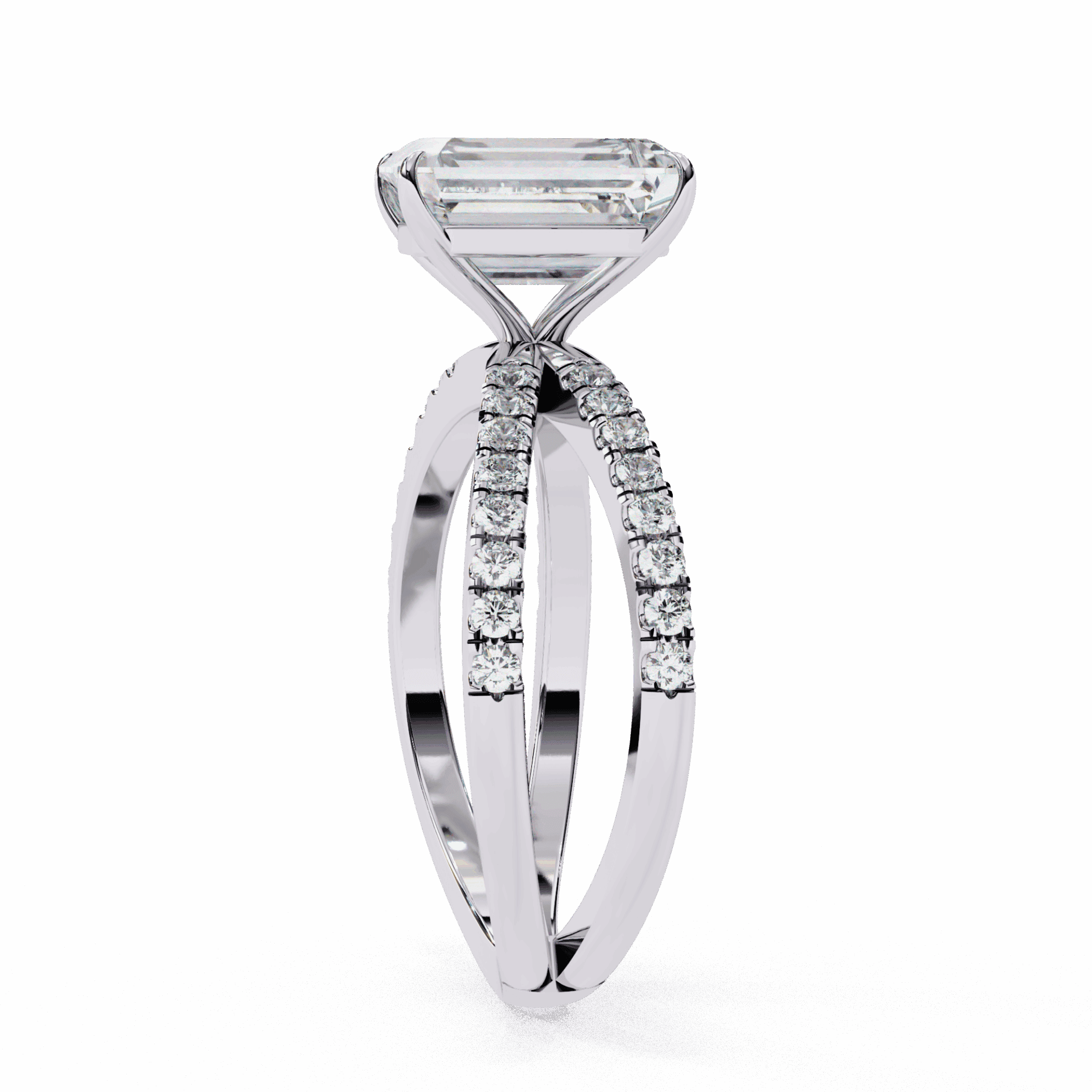 2.75 Carat Radiant Endless Promise Solitaire Ring in Moissanite | House of Estara