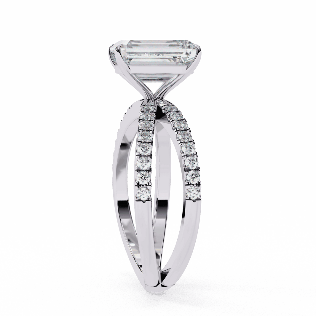 2.75 Carat Radiant Endless Promise Solitaire Ring in Moissanite | House of Estara