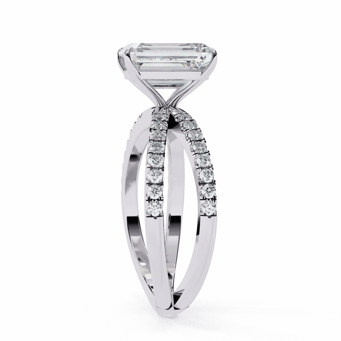2.75 Carat Radiant Endless Promise Solitaire Ring in Moissanite | House of Estara