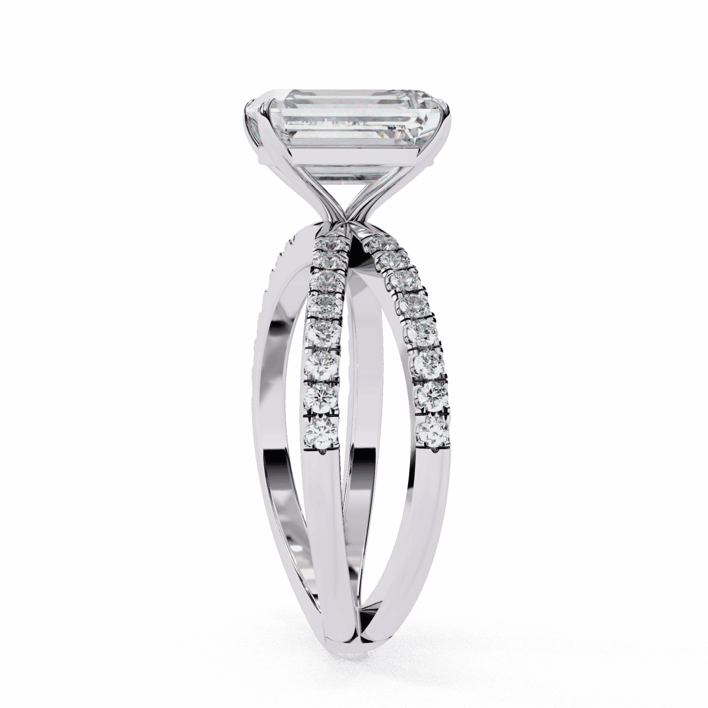 2.75 Carat Radiant Endless Promise Solitaire Ring in Moissanite | House of Estara