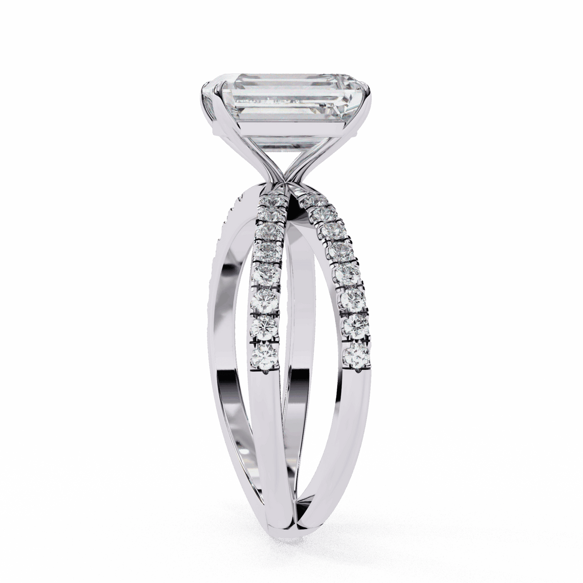2.75 Carat Radiant Endless Promise Solitaire Ring in Moissanite | House of Estara