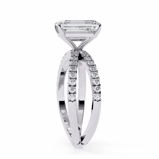 2.75 Carat Radiant Endless Promise Solitaire Ring in Moissanite | House of Estara