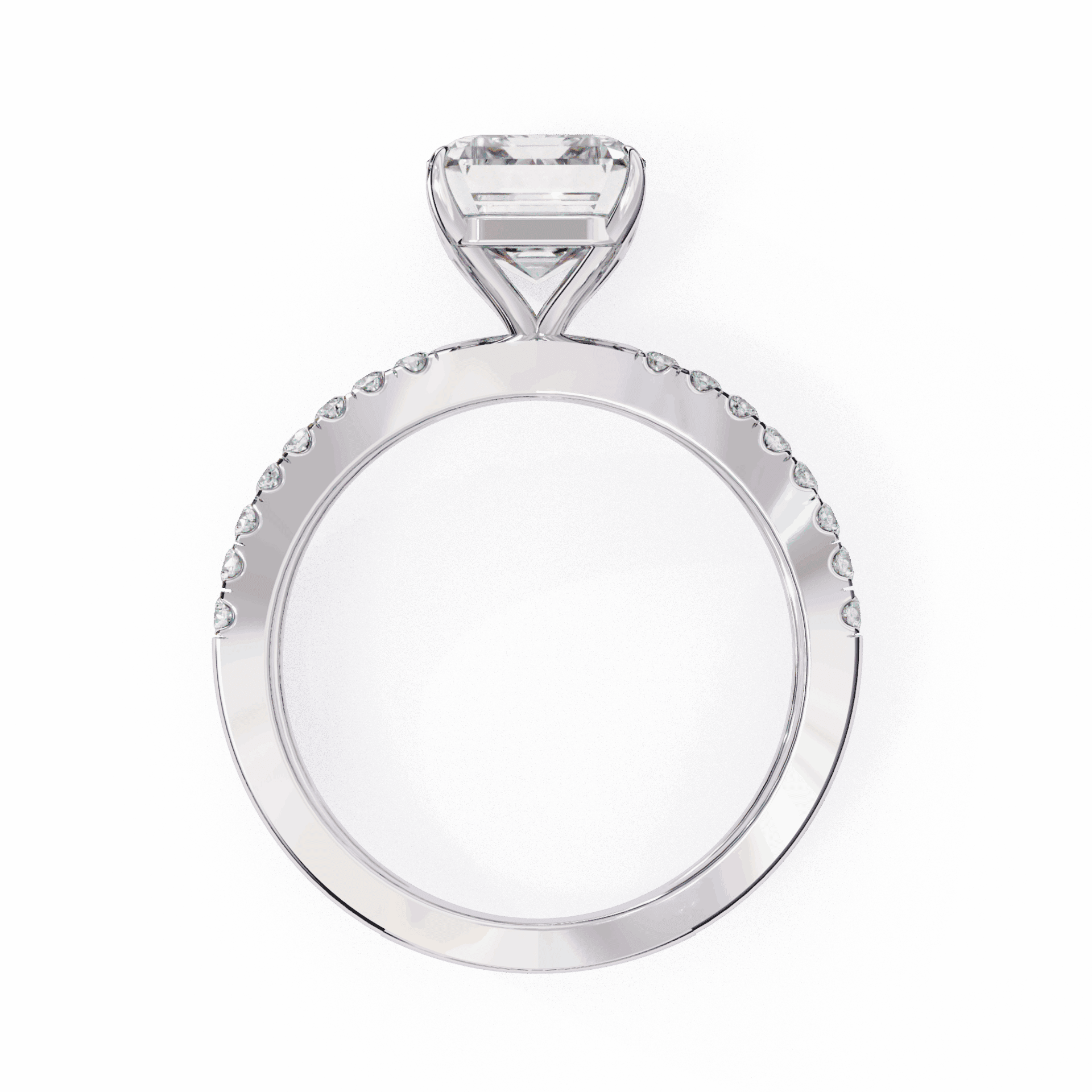 2.75 Carat Radiant Endless Promise Solitaire Ring in Moissanite | House of Estara