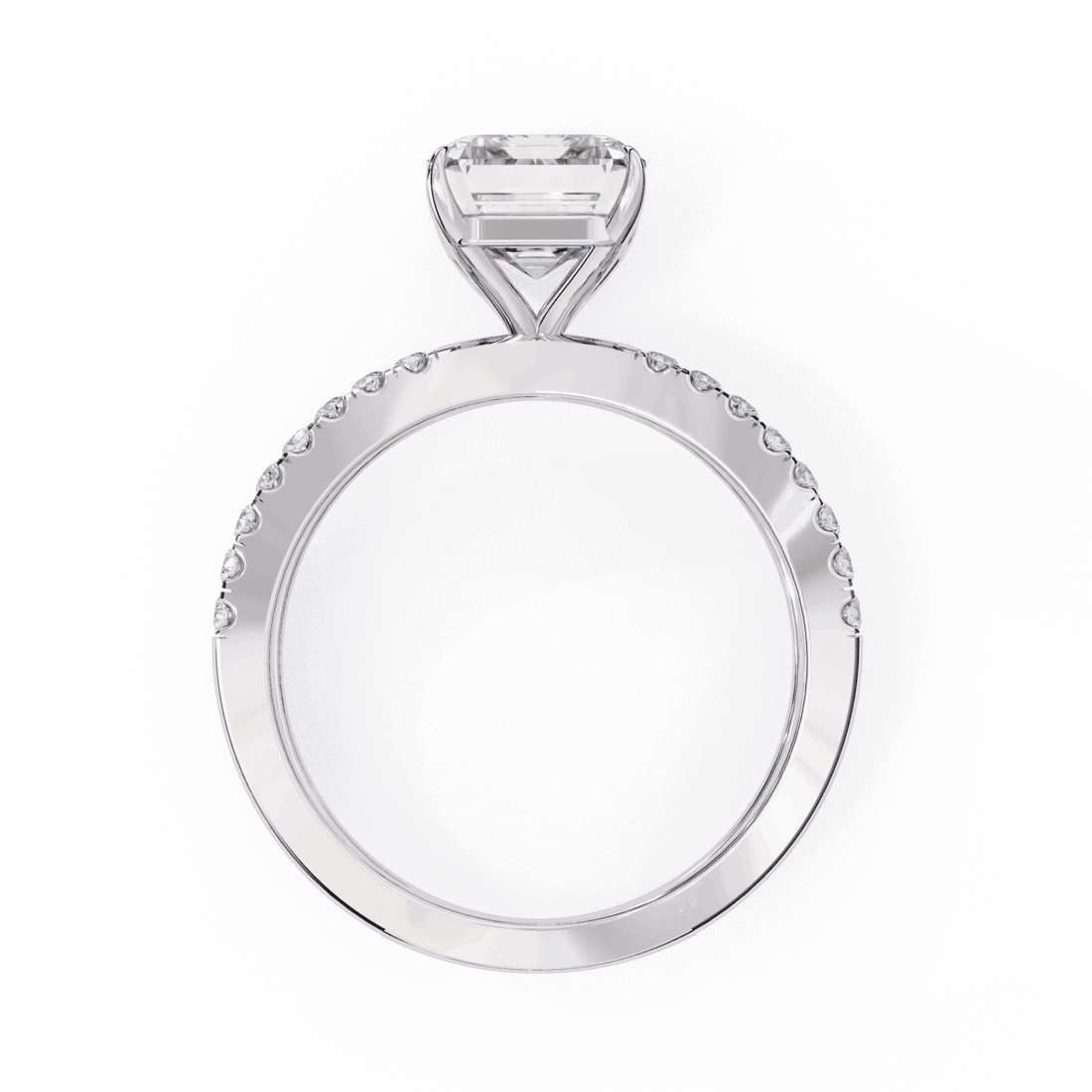 2.75 Carat Radiant Endless Promise Solitaire Ring in Moissanite | House of Estara