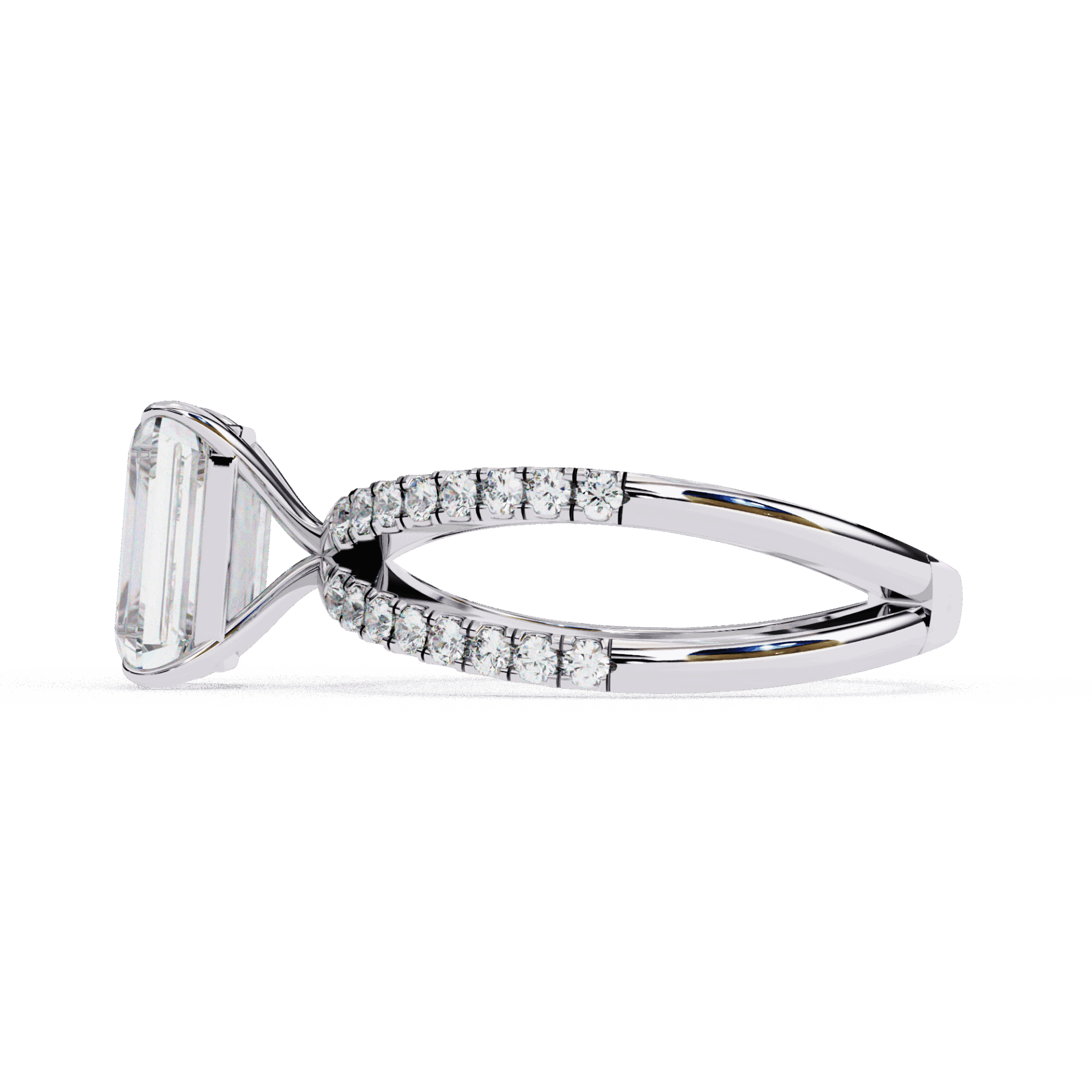 2.75 Carat Radiant Endless Promise Solitaire Ring in Moissanite | House of Estara