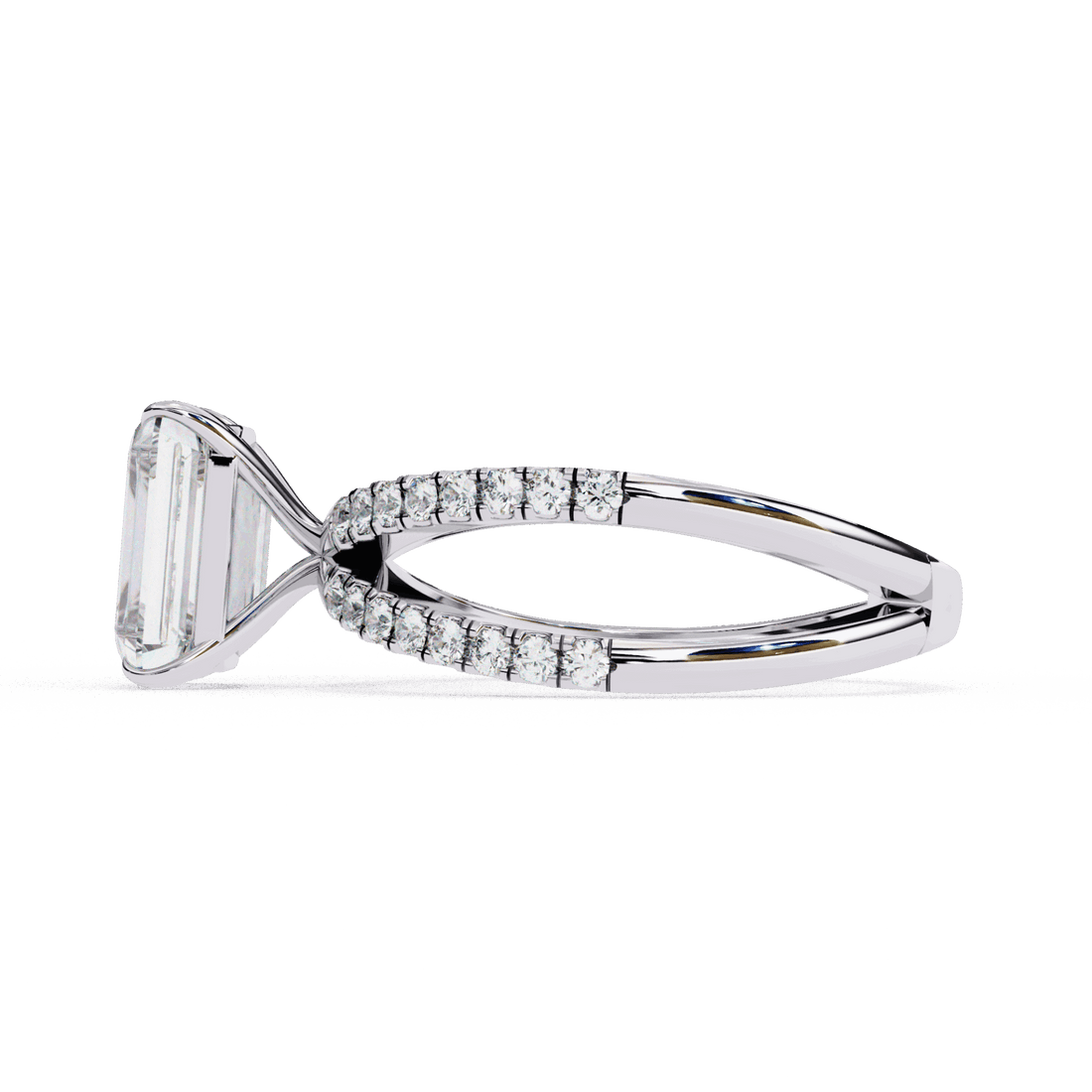 2.75 Carat Radiant Endless Promise Solitaire Ring in Moissanite | House of Estara