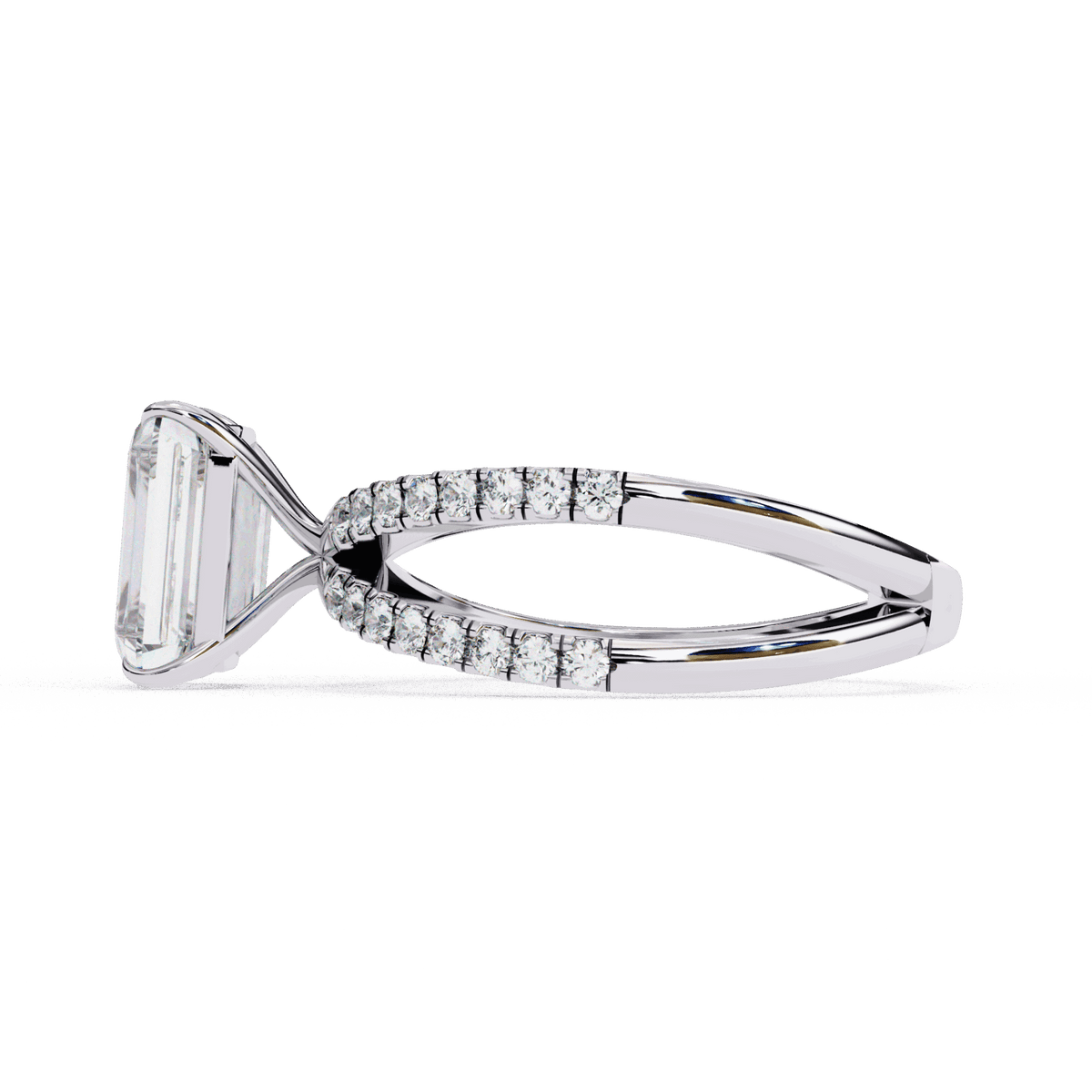 2.75 Carat Radiant Endless Promise Solitaire Ring in Moissanite | House of Estara