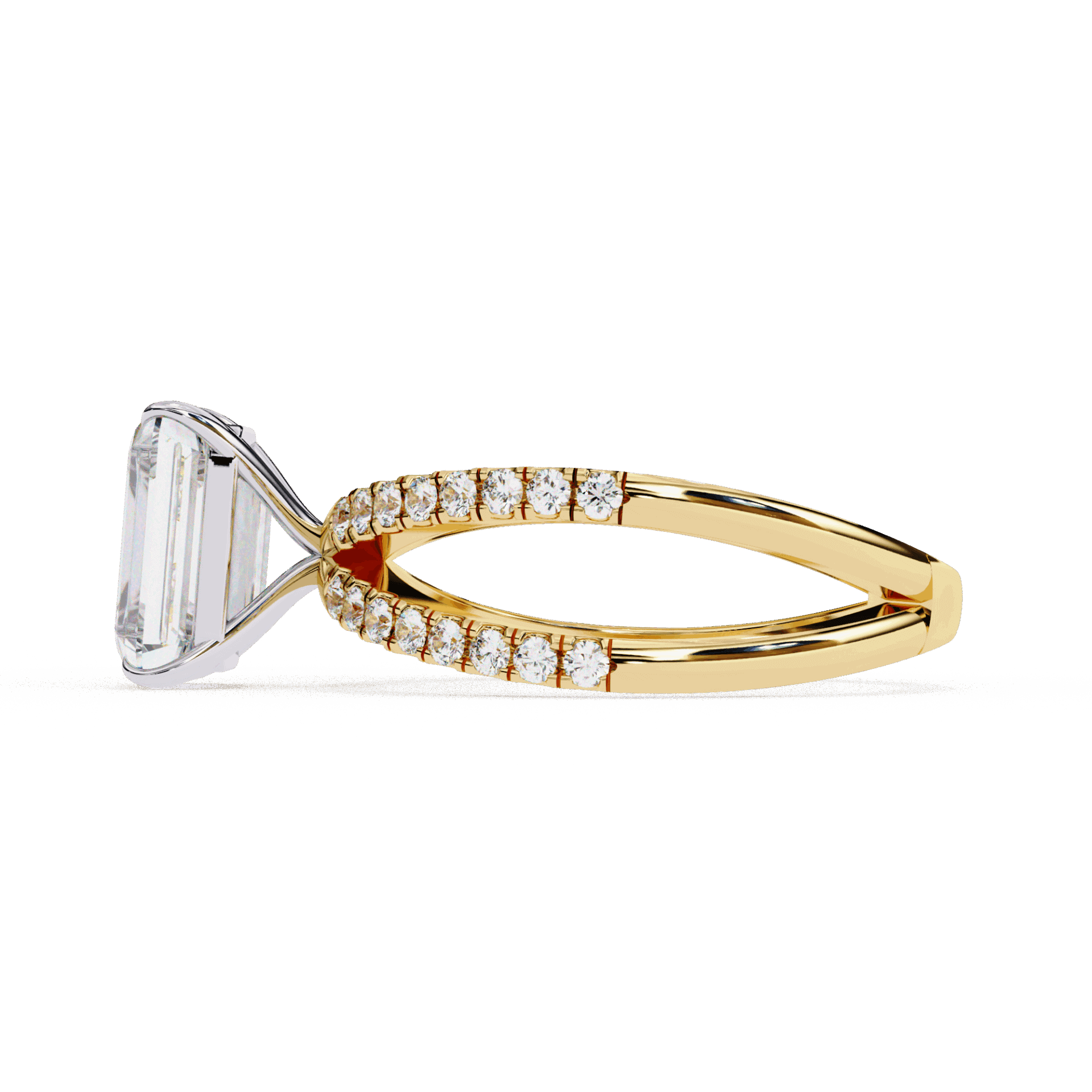 2.75 Carat Radiant Endless Promise Solitaire Ring in Moissanite | House of Estara