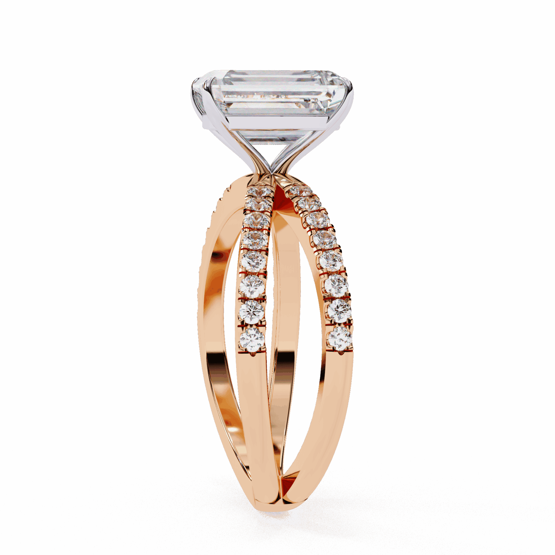 2.75 Carat Radiant Endless Promise Solitaire Ring in Moissanite | House of Estara