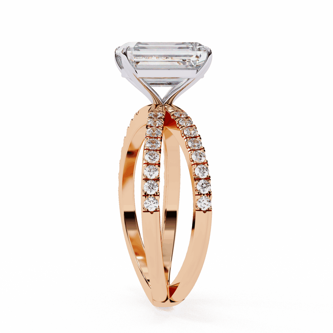 2.75 Carat Radiant Endless Promise Solitaire Ring in Moissanite | House of Estara