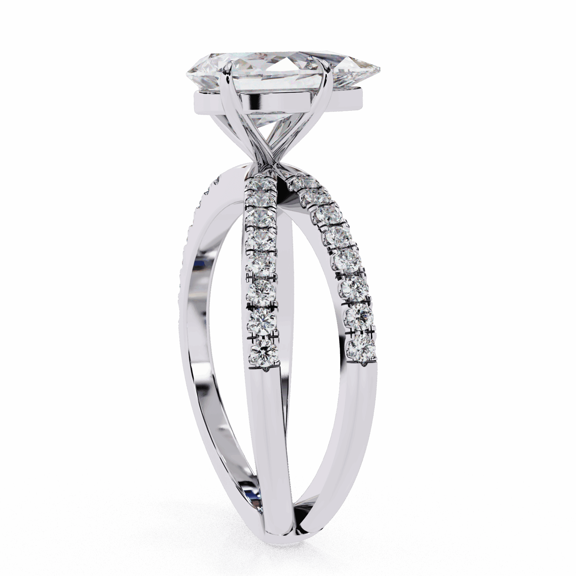 1.75 Carat Pear Endless Promise Solitaire Ring in Moissanite | House of Estara
