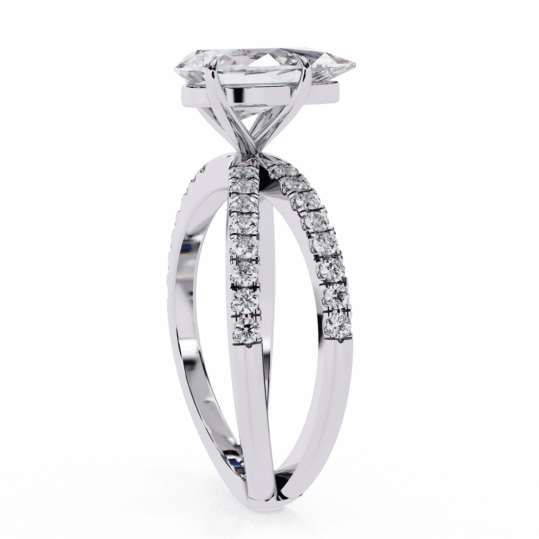 1.75 Carat Pear Endless Promise Solitaire Ring in Moissanite | House of Estara