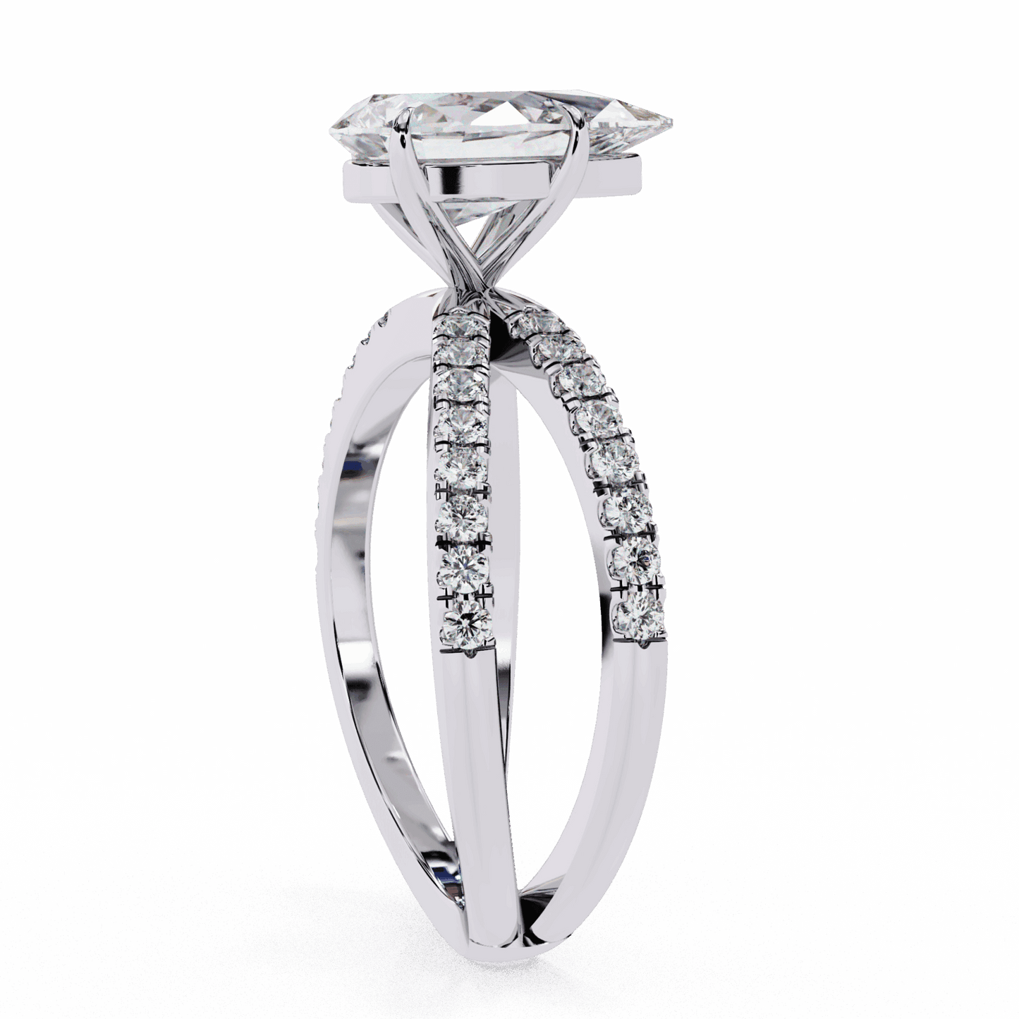 1.75 Carat Pear Endless Promise Solitaire Ring in Moissanite | House of Estara